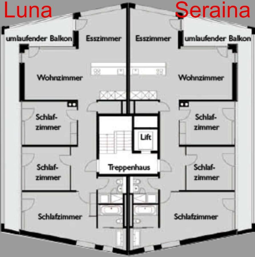 Chesa Kristella Apartman Arosa Szoba fotó